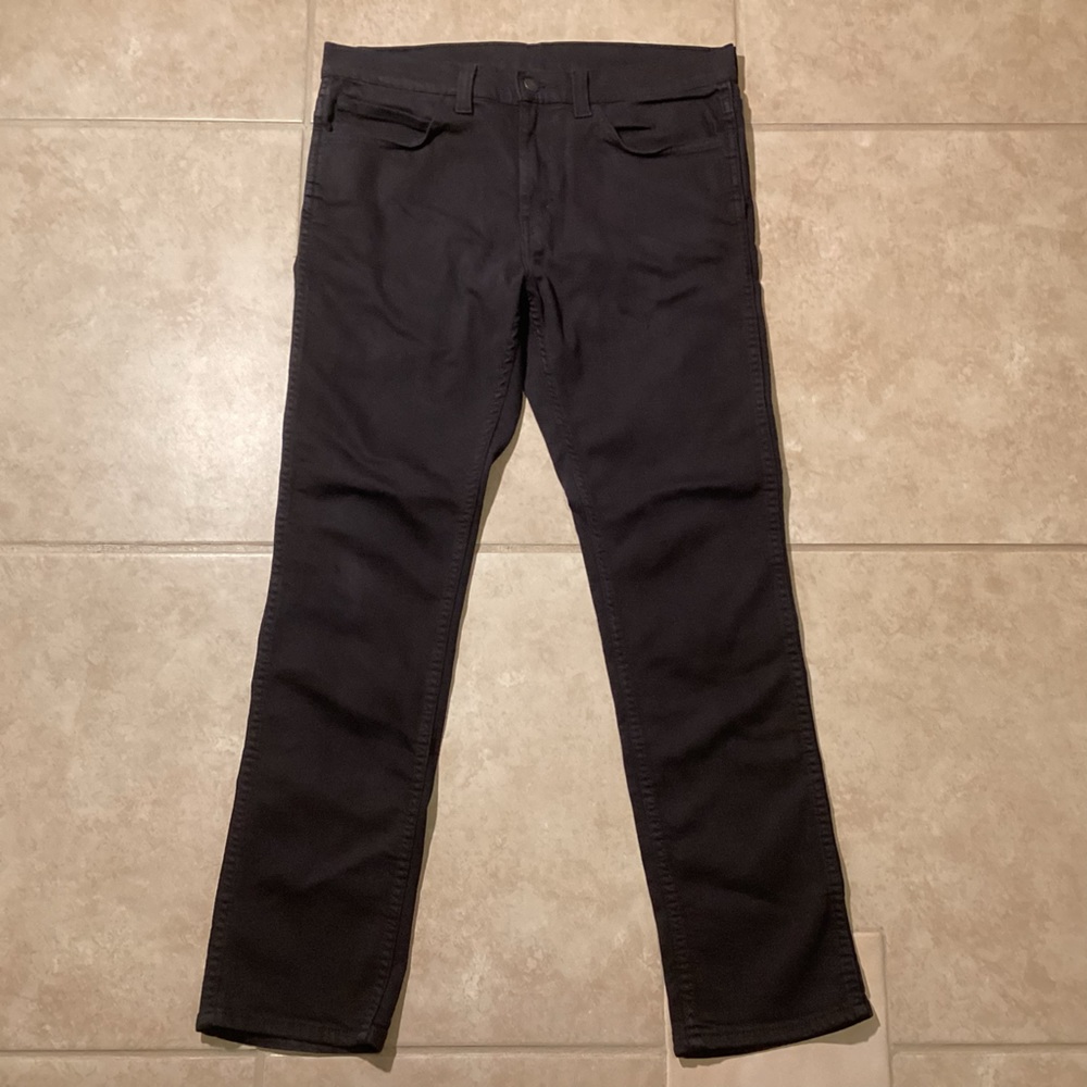 Levis Black Stretch Denim 511 Jeans Men Size 34x32